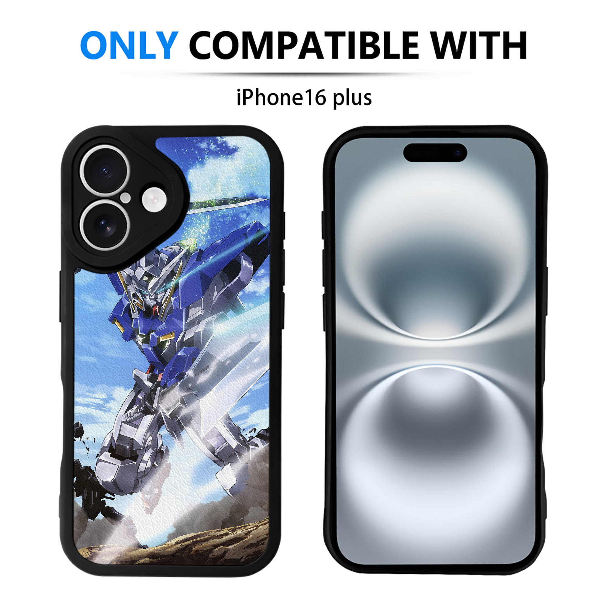 （画像用） 機動戦士ガンダム Mobile Suit Gundam 【iPhone 16シリーズ対応】シリコンスマホケース（レザー調） 材質：シリコン